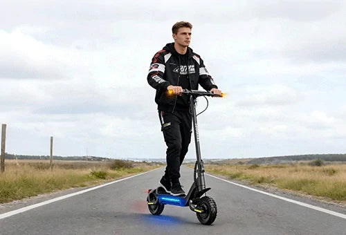 TODIMART electric scooter rider enjoying an outdoor route
